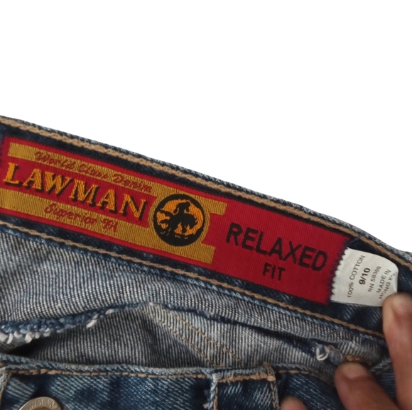 Lawman Women's Vintage High Rise Relaxed Fit Tapered Jeans Size 9/10 - Picture 2 of 6